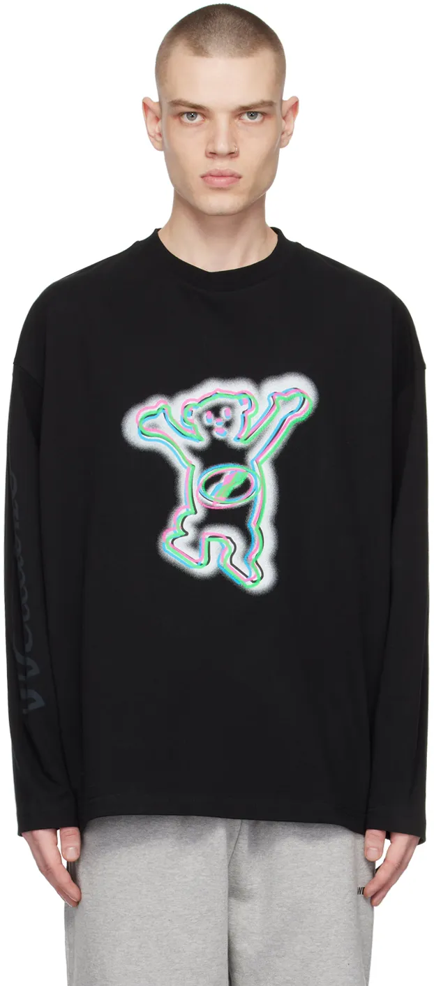 Graphic-Print Long-Sleeve T-Shirt