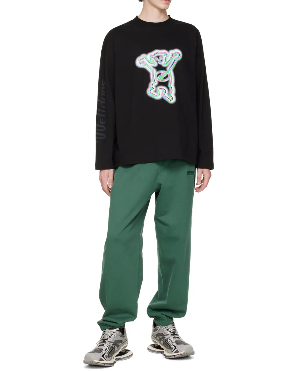Graphic-Print Long-Sleeve T-Shirt