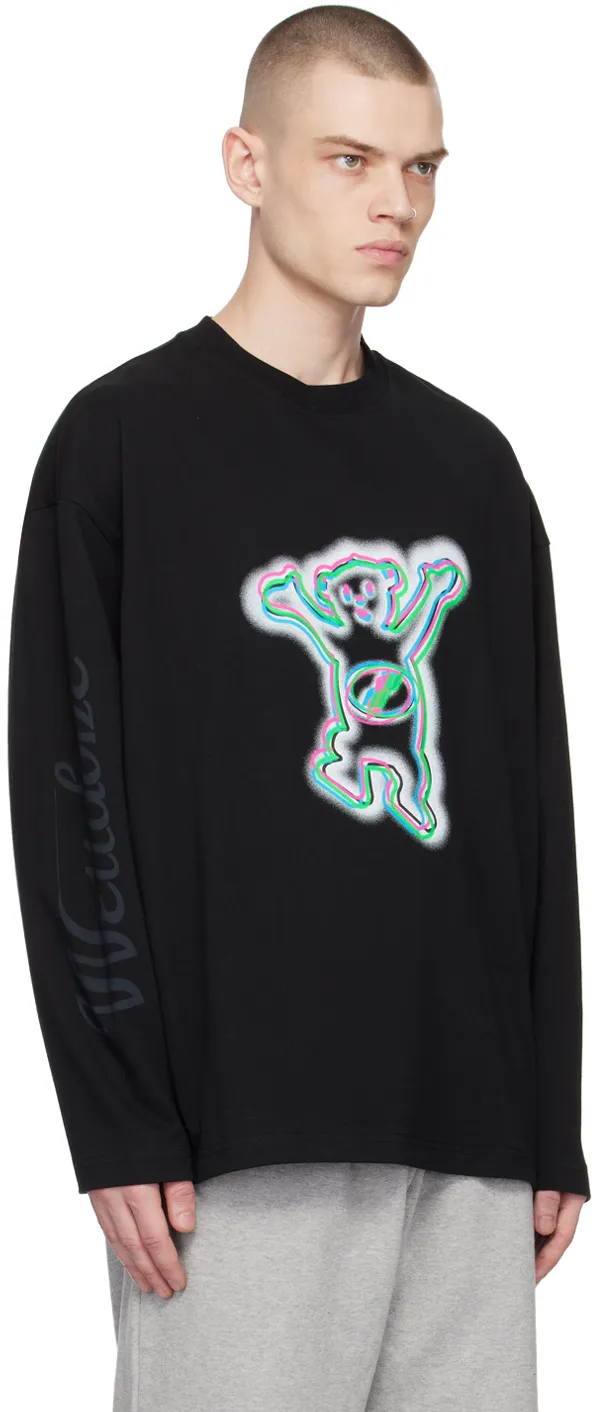 Graphic-Print Long-Sleeve T-Shirt