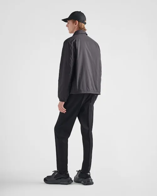 Prada Logo Plaque Button-Up Jacket