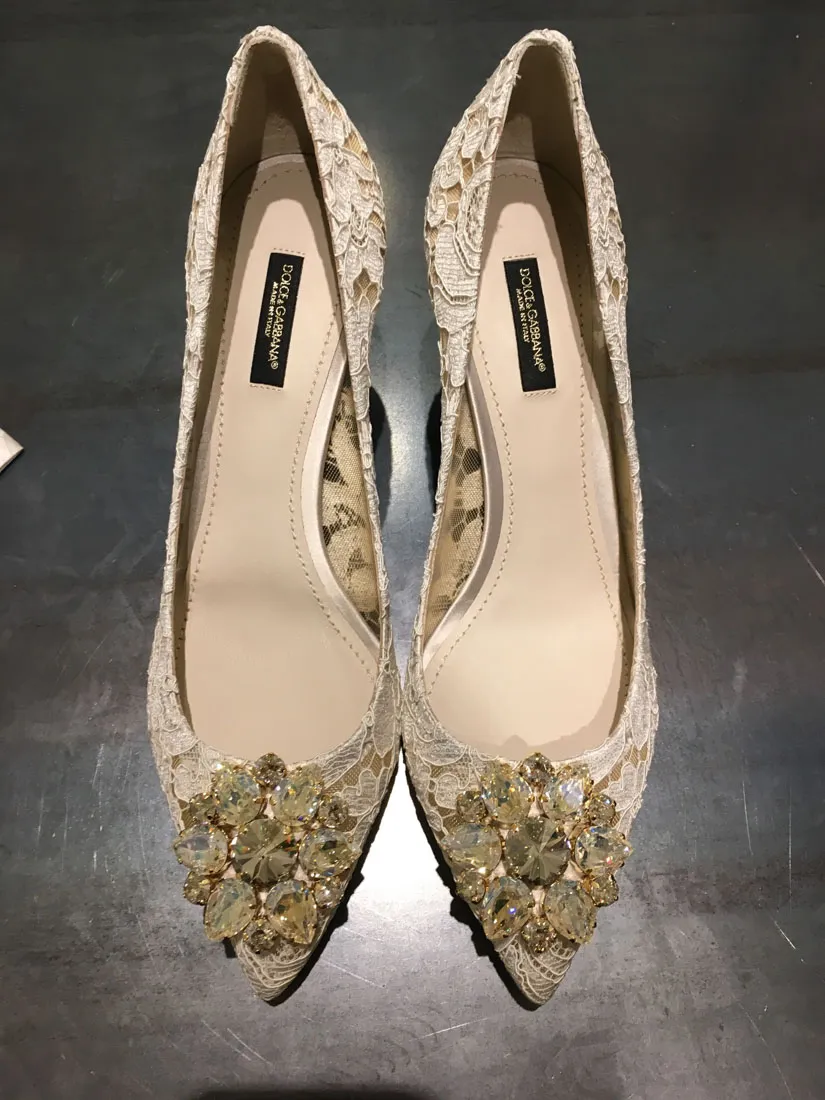 Dolce & Gabbana Bellucci Taormina Lace Pumps