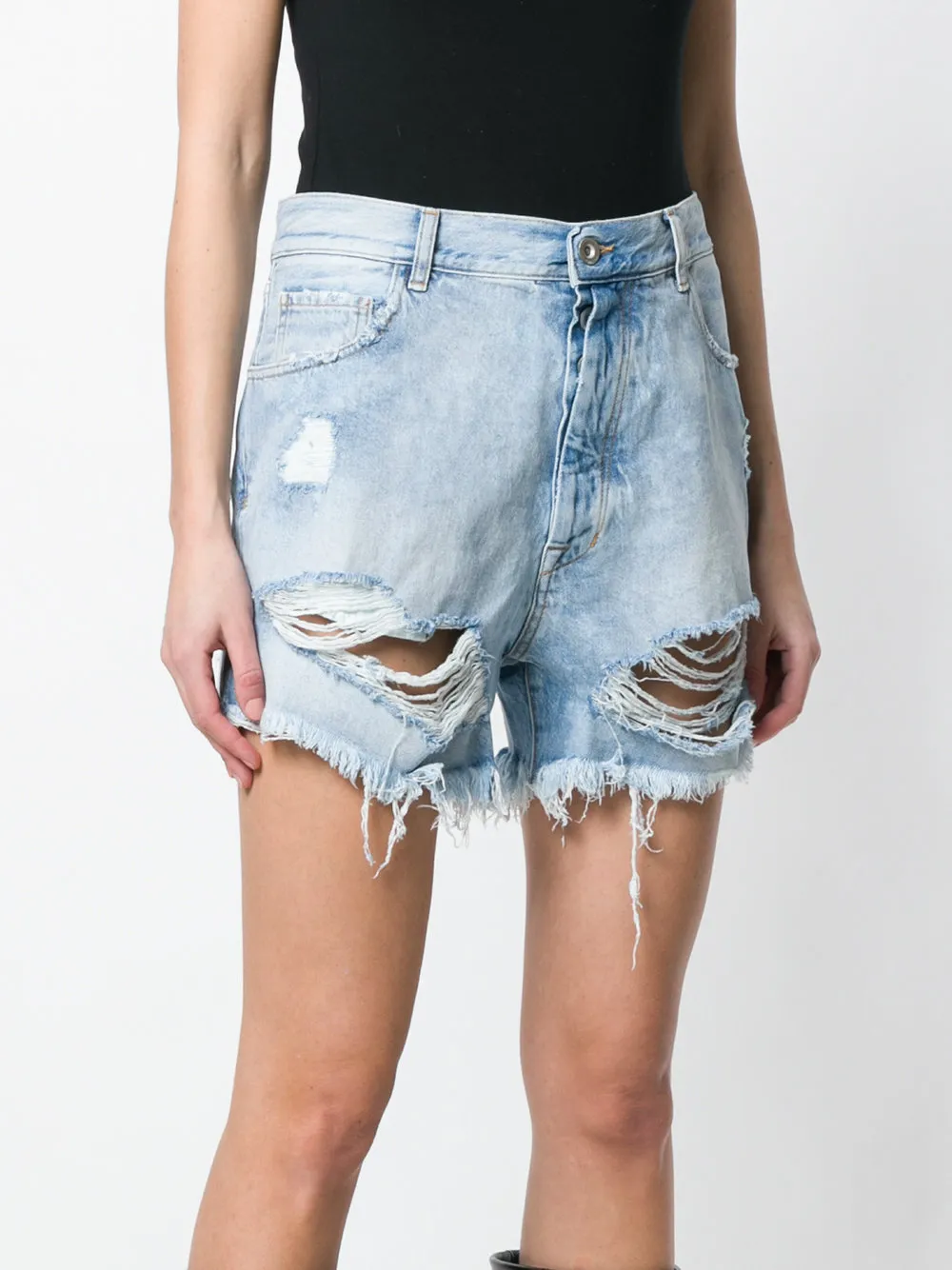 Imitation Old Denim Shorts
