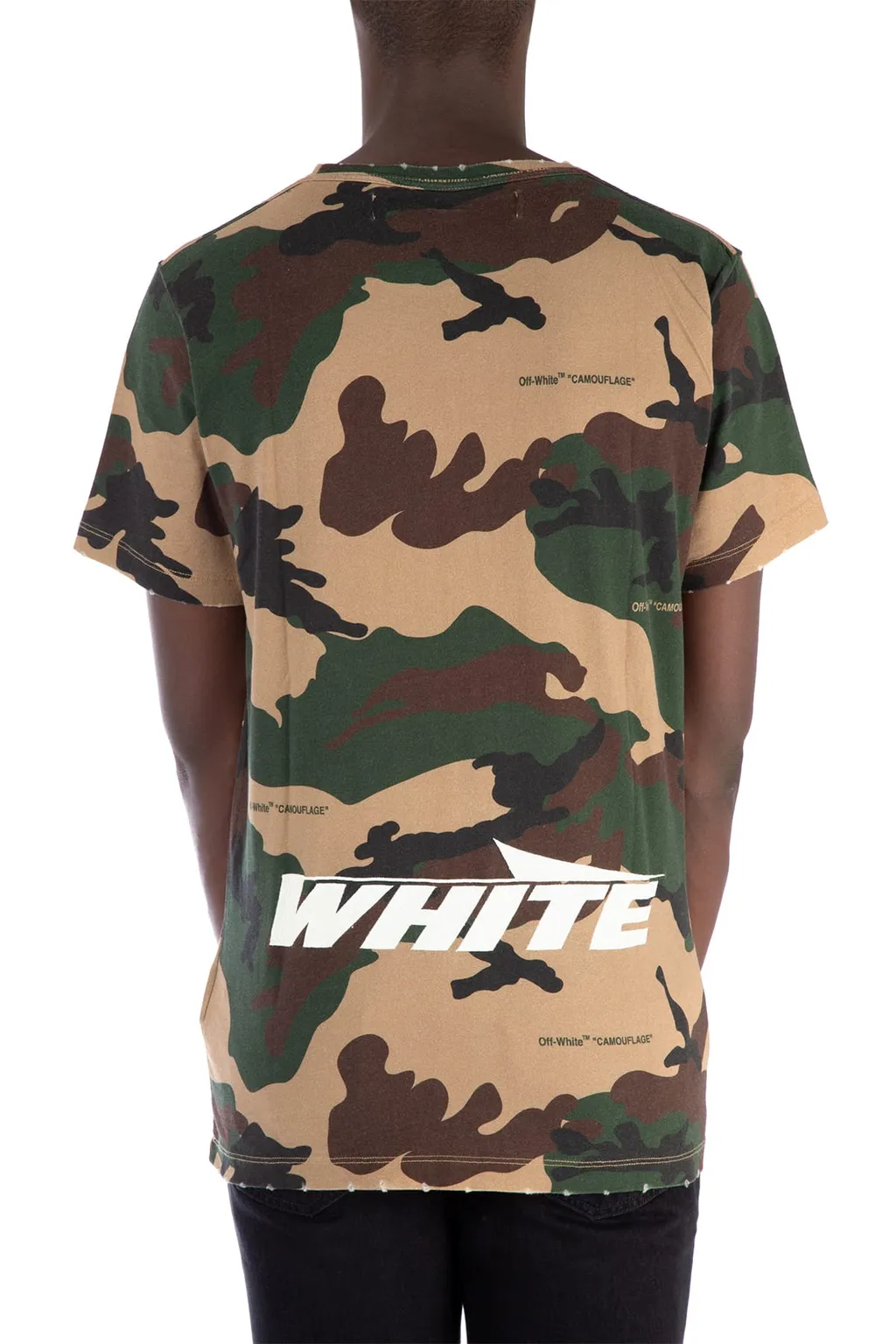 Camouflage Printed Cotton T-Shirt