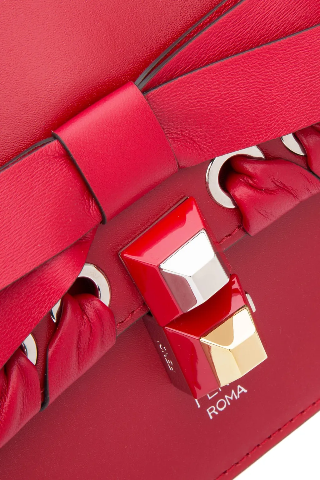Kan I Bowknot Calfskin Shoulder Bag