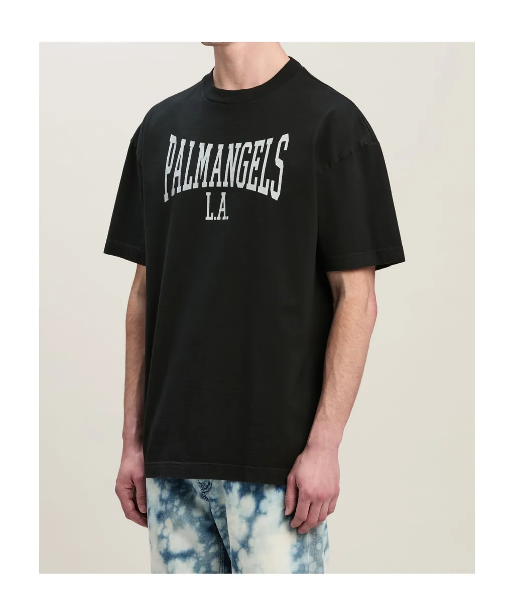 Palm Angels Logo Printed Crewneck T-Shirt