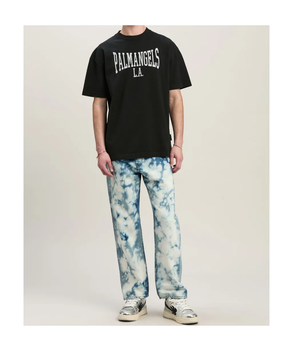 Palm Angels Logo Printed Crewneck T-Shirt