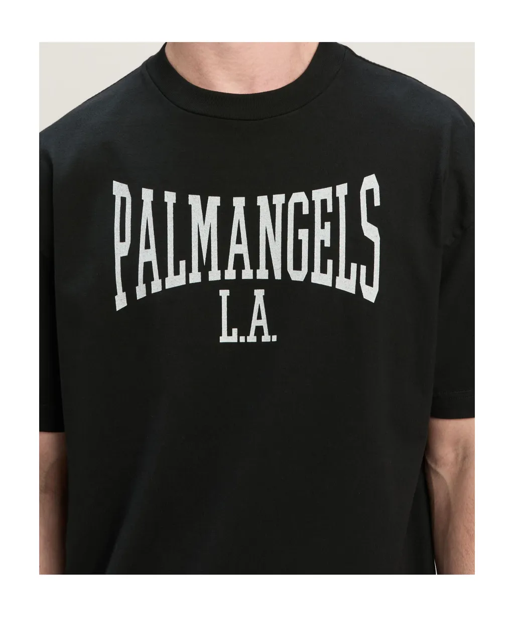 Palm Angels Logo Printed Crewneck T-Shirt