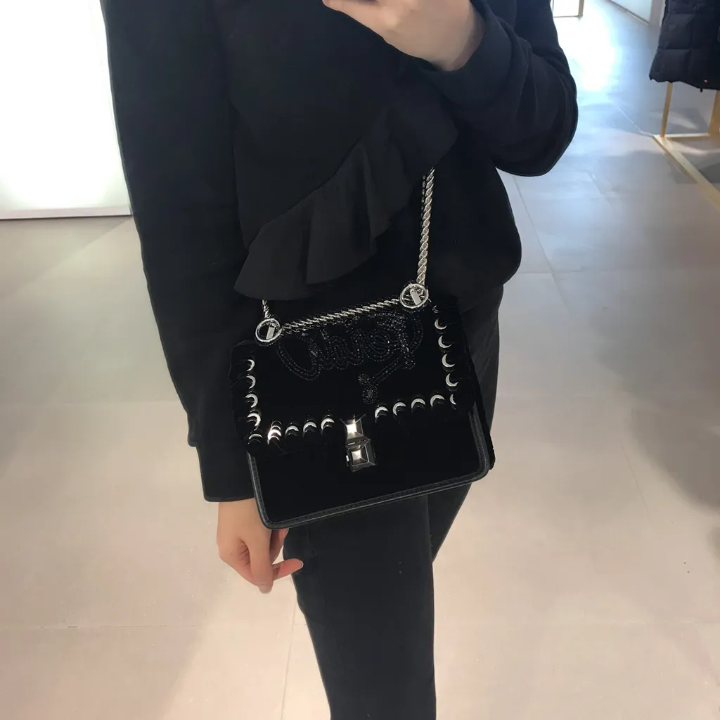 Kan I Logo Embellished Shoulder Bag