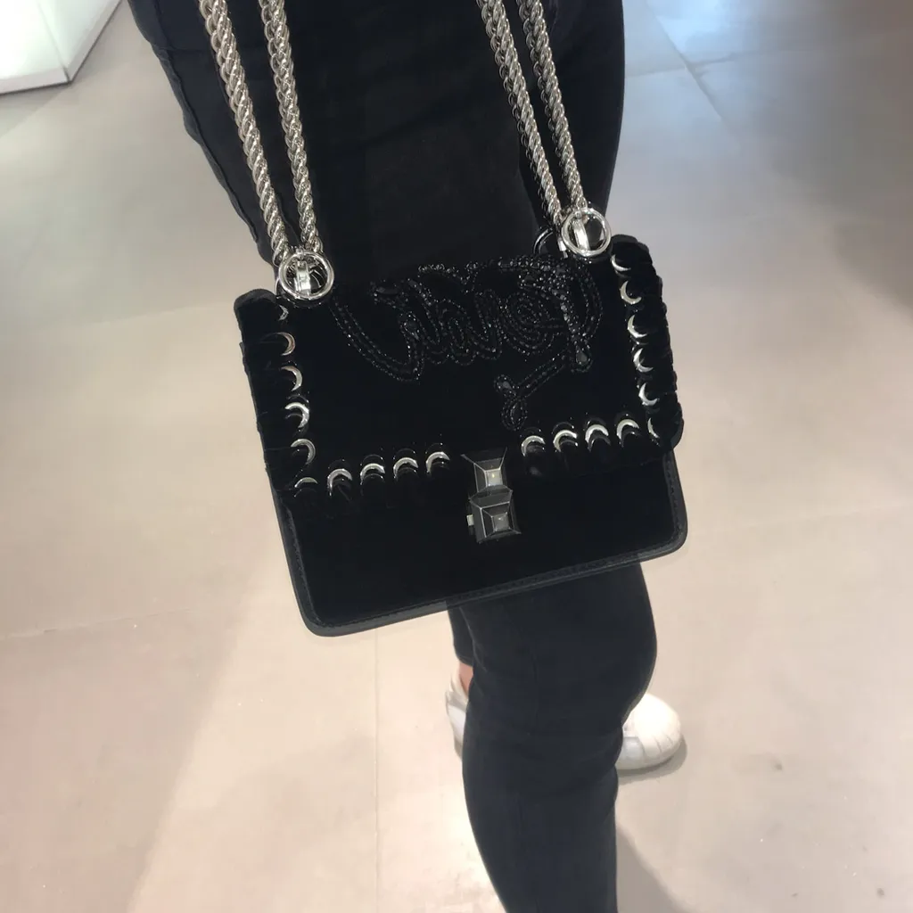 Kan I Logo Embellished Shoulder Bag
