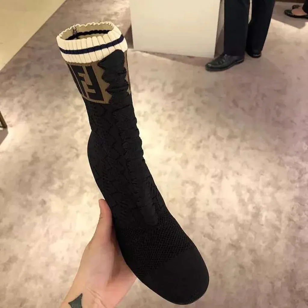 Knitted Ankle Boots