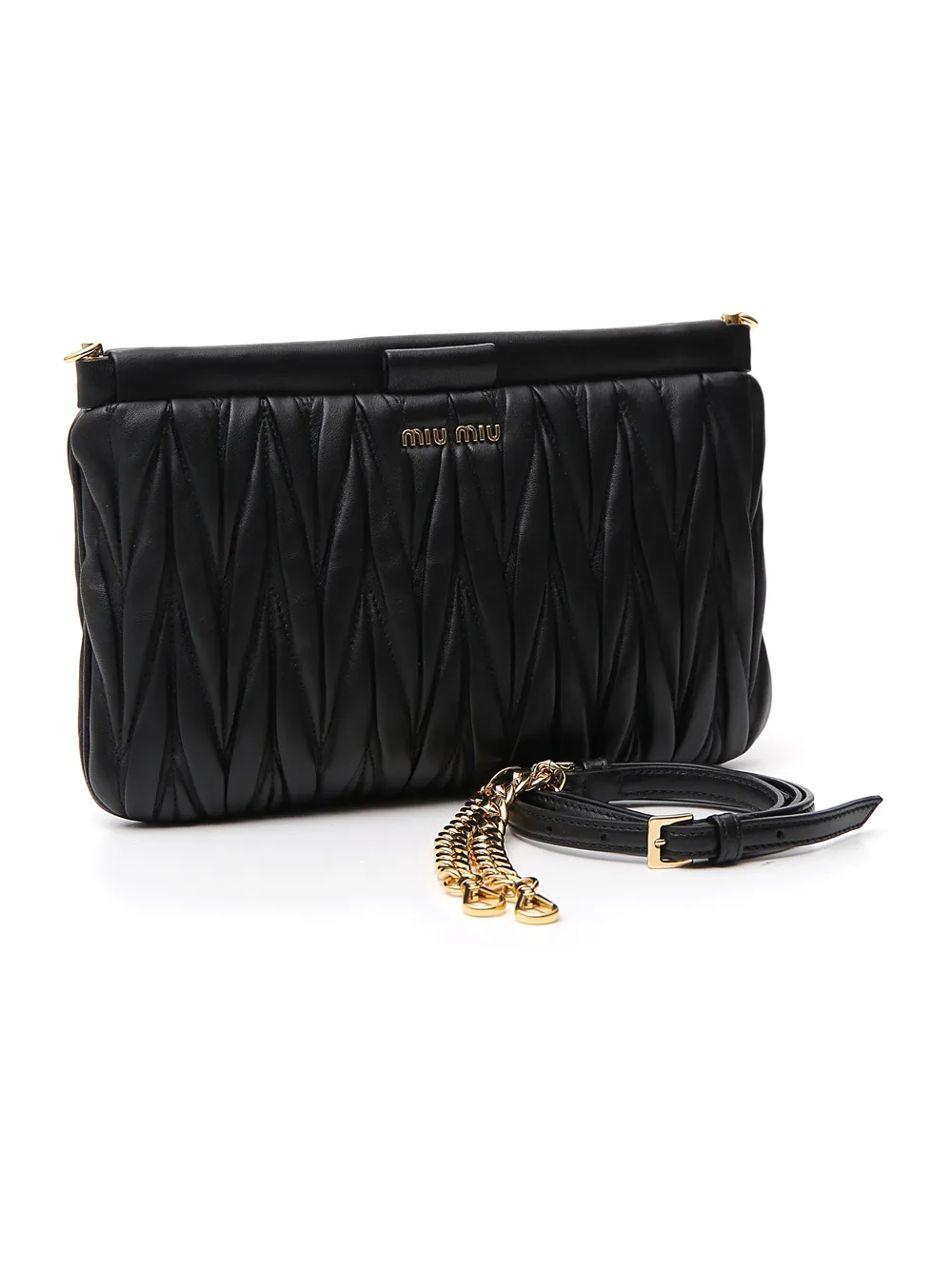 Matelassé Quilted Crossbody Bag