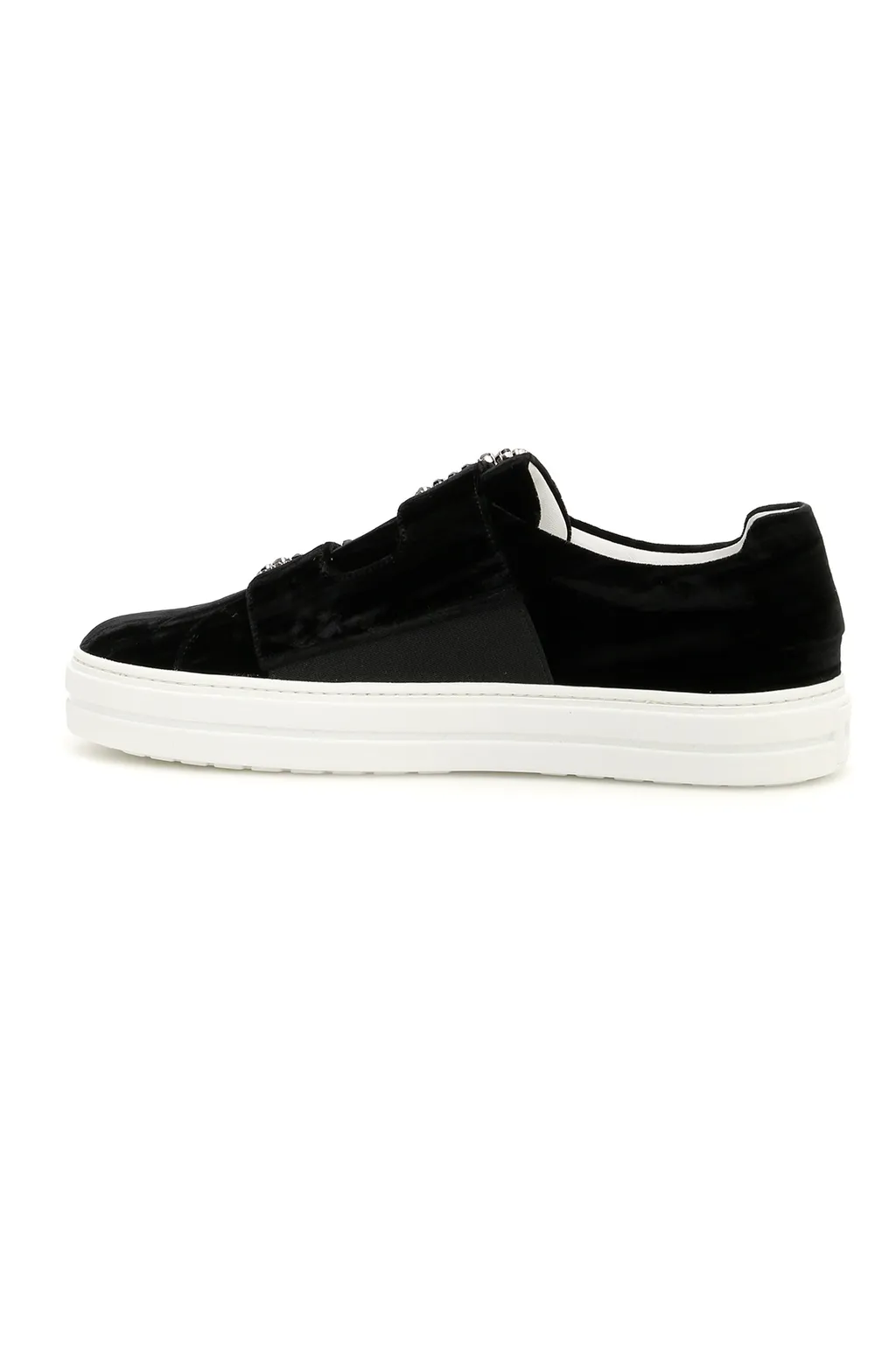 Crystal Square Button Casual Sneakers