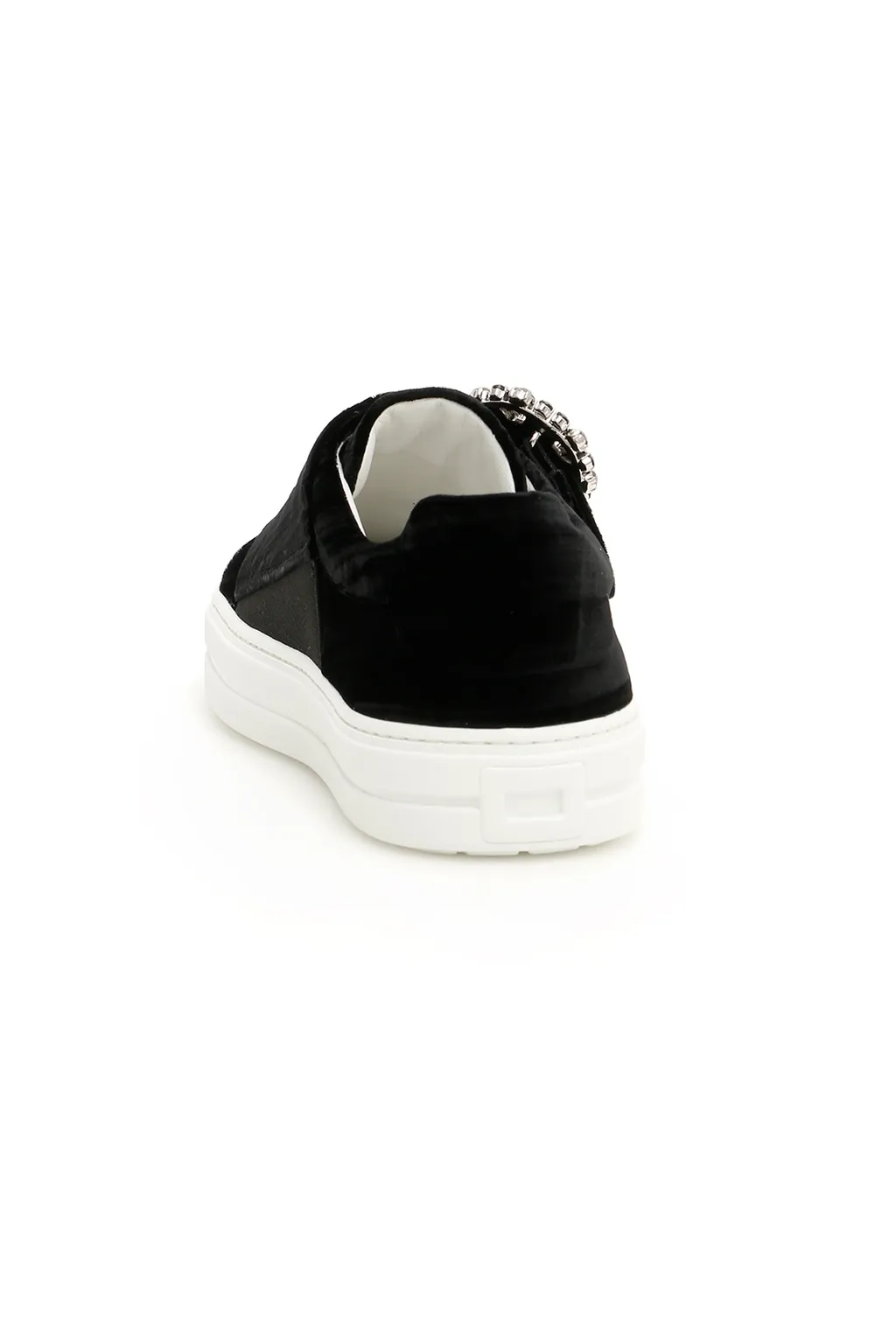 Crystal Square Button Casual Sneakers