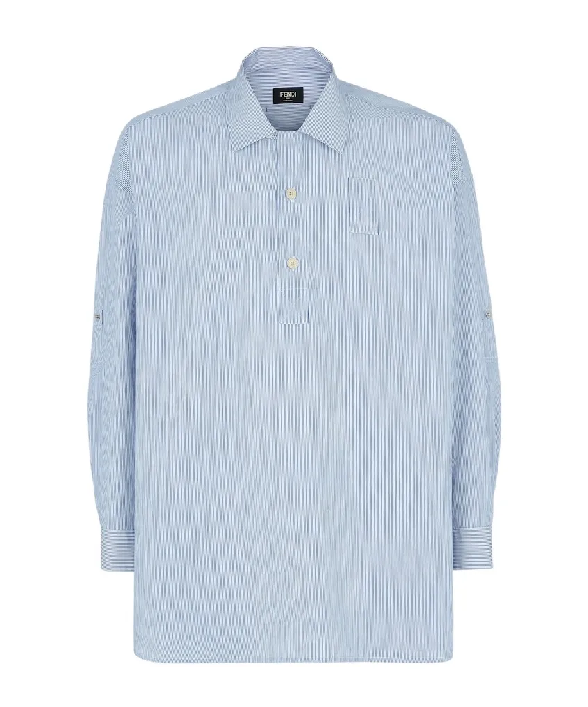 Fendi Logo Detailed Short-Sleeved Shirt