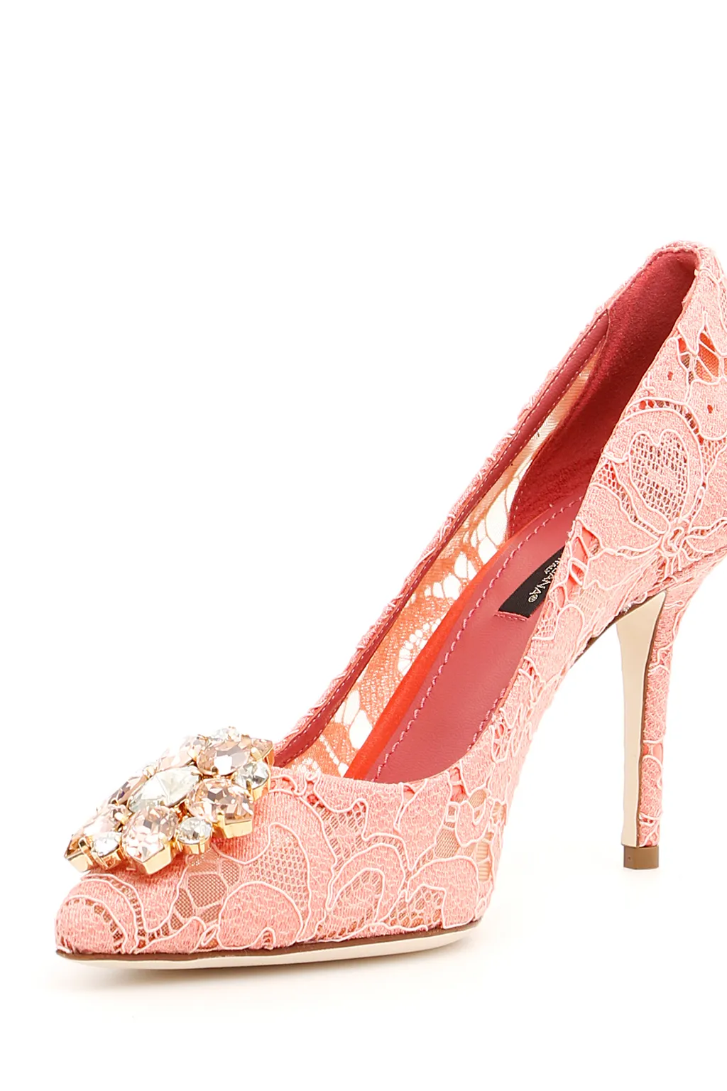Dolce & Gabbana Bellucci Embellished Lace Stilettos