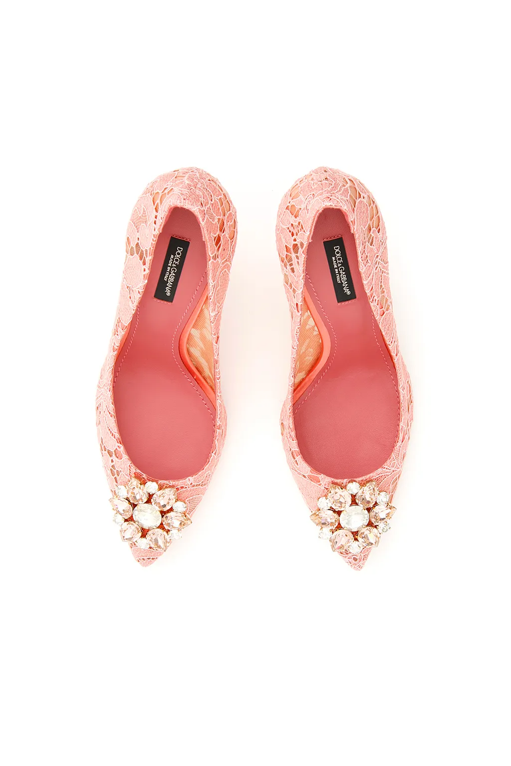 Dolce & Gabbana Bellucci Embellished Lace Stilettos