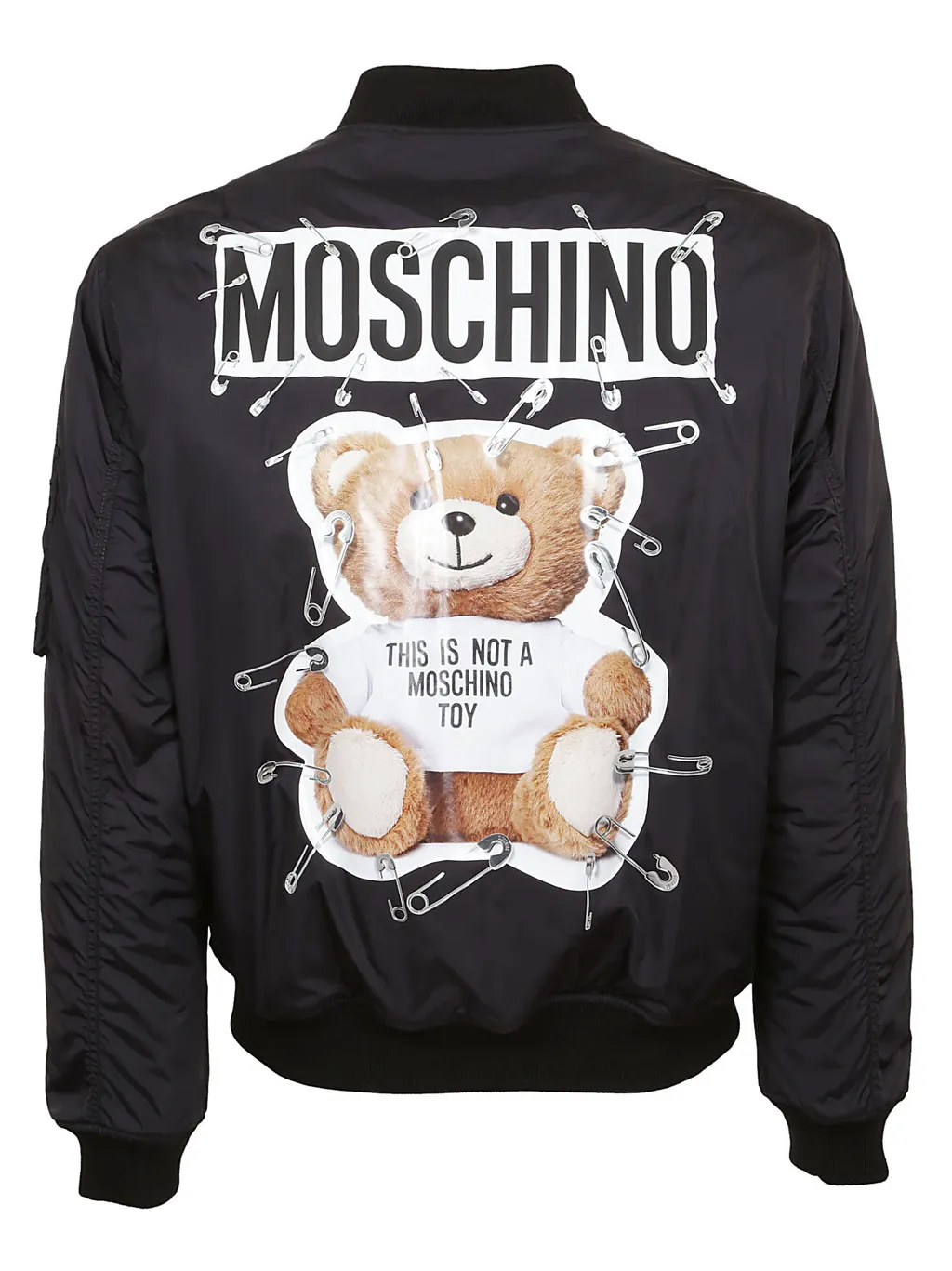 Paper Clip Bear Print Jacket