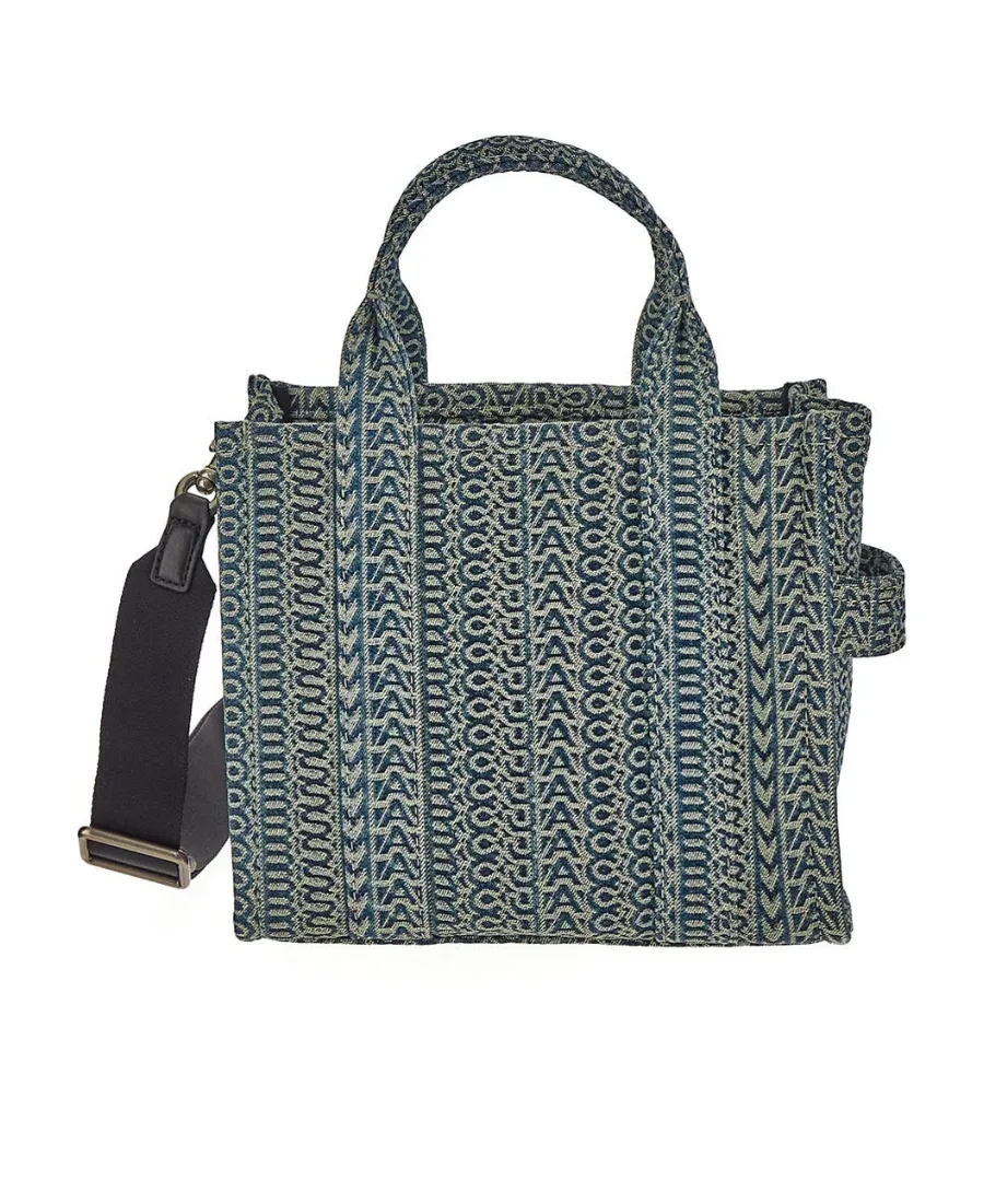 Marc Jacobs Monogram Jacquard Logo Patch Small Tote Bag