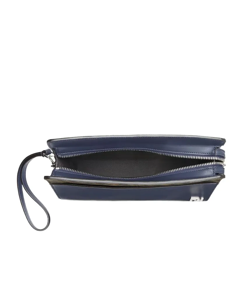 Fendi Squared Ff Standing Clutch Bag