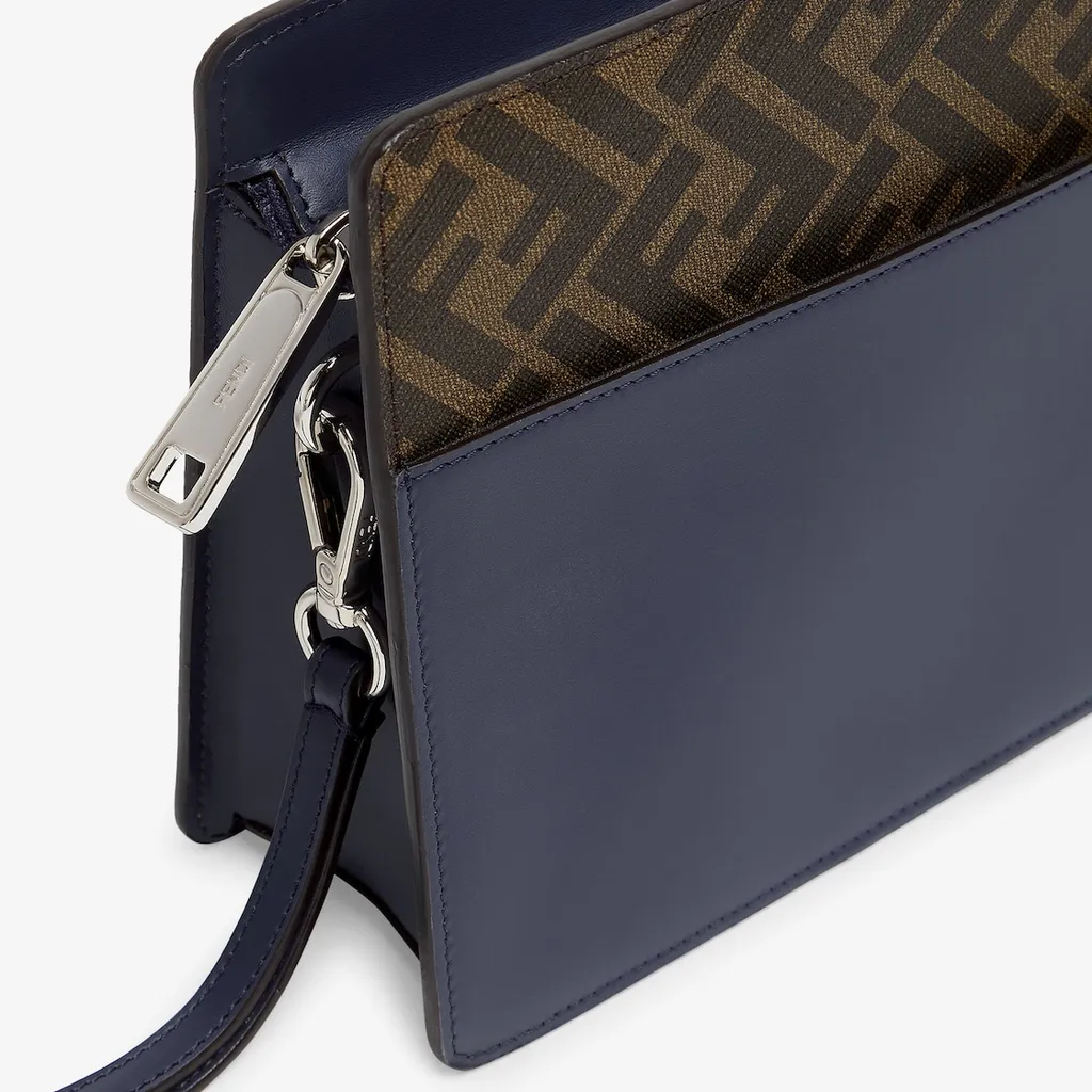 Fendi Squared Ff Standing Clutch Bag