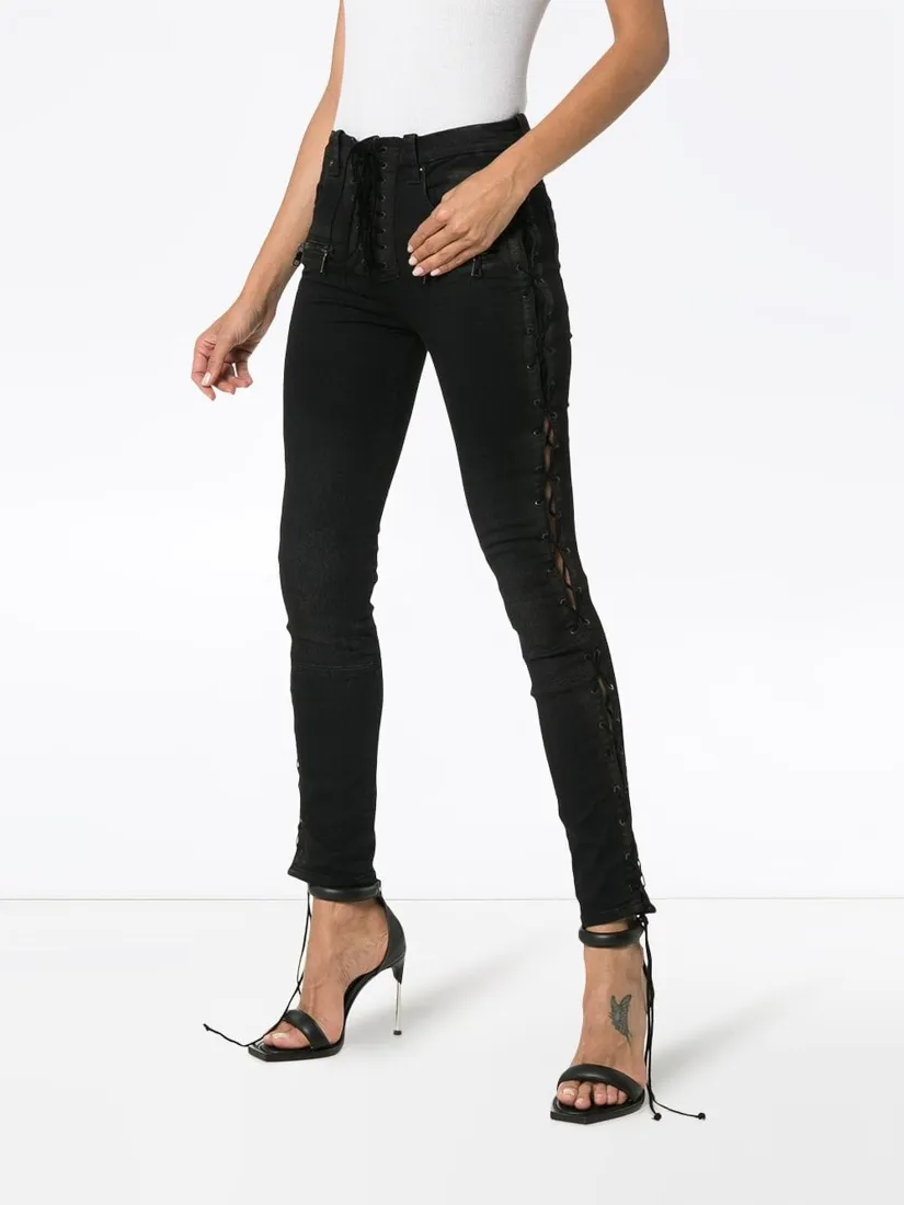 Side-Laced Jeans