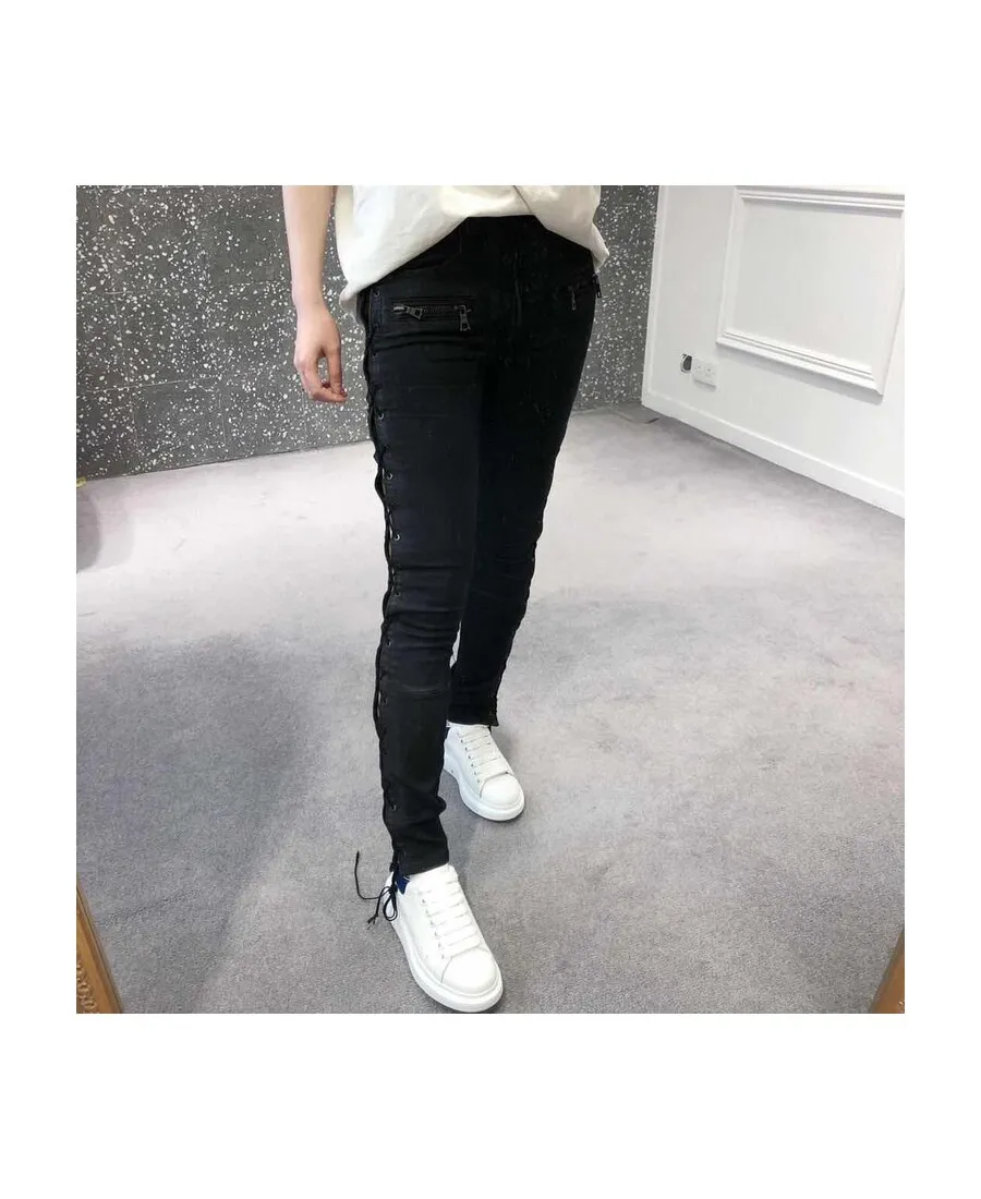 Side-Laced Jeans