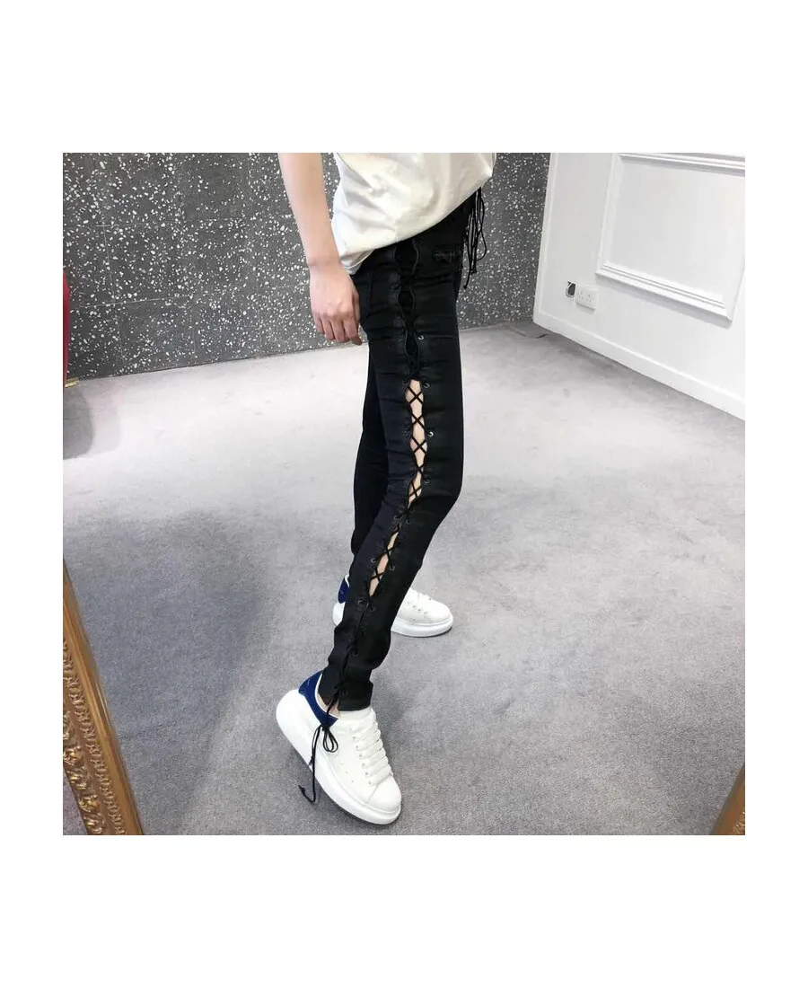 Side-Laced Jeans