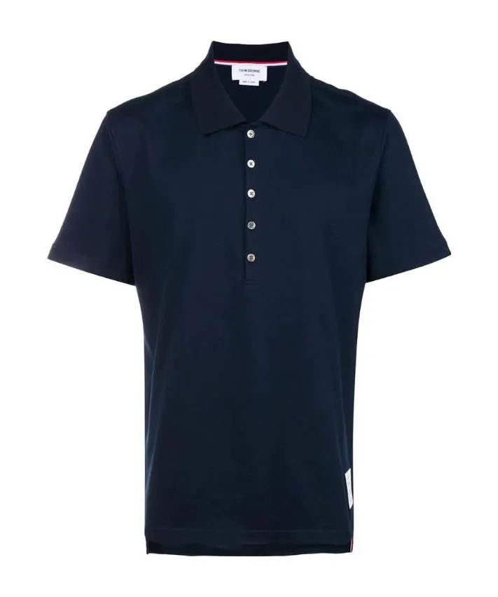 Thom Browne Logo Patch Polo Shirt