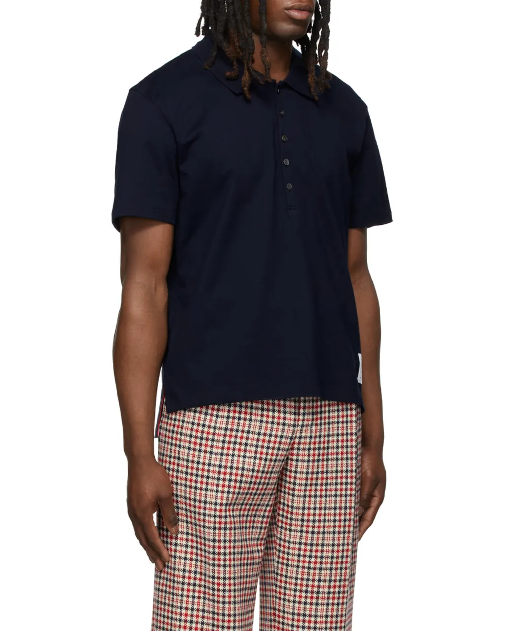 Thom Browne Logo Patch Polo Shirt
