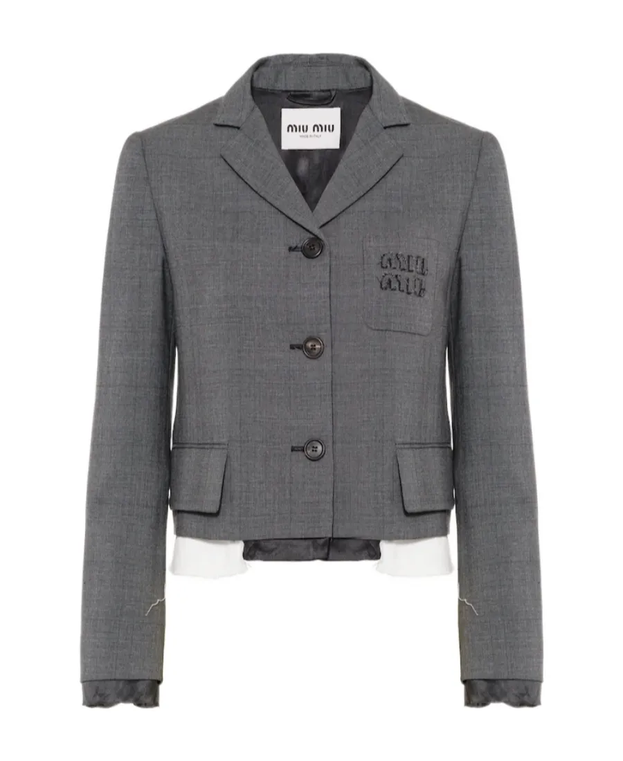 Single-Breasted Prince Of Wales Check Jacket