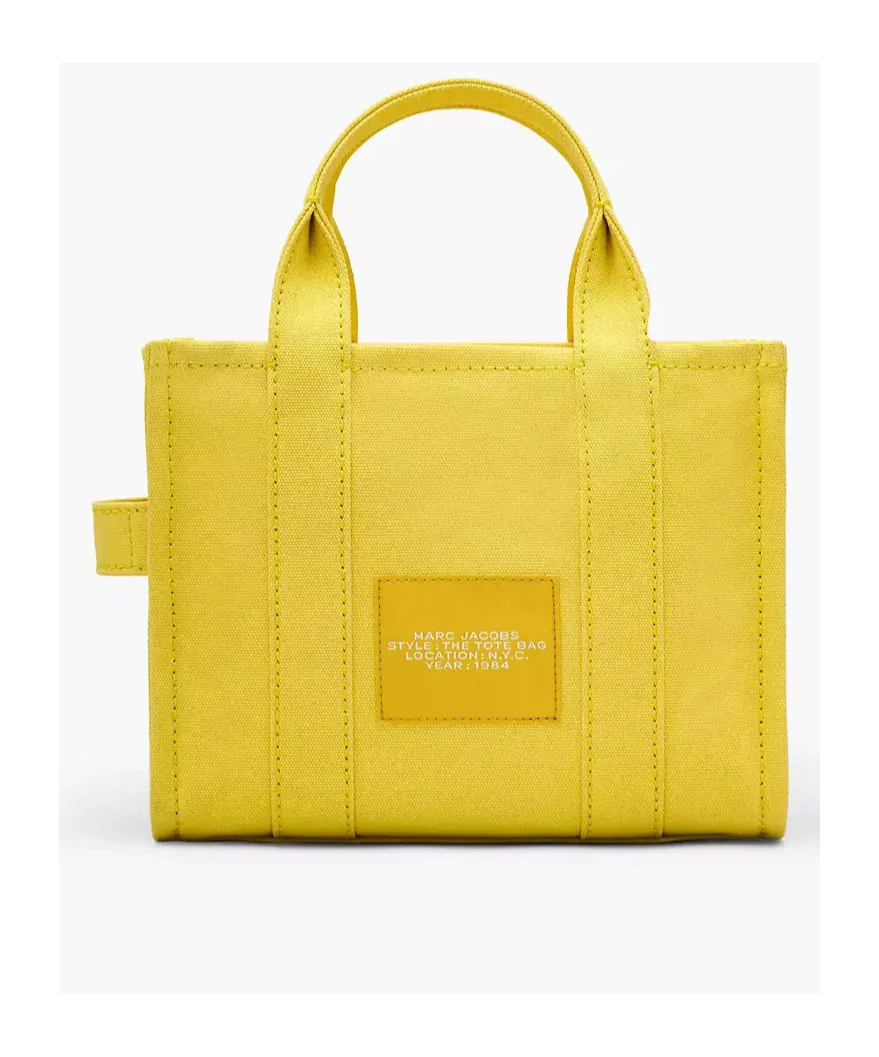 Marc Jacobs Logo Printed Zip-Up Small Tote Bag