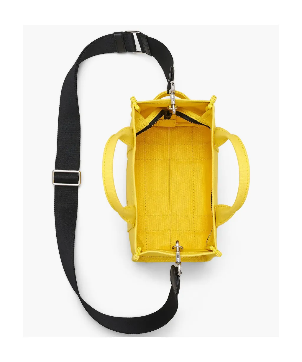 Marc Jacobs Logo Printed Zip-Up Small Tote Bag