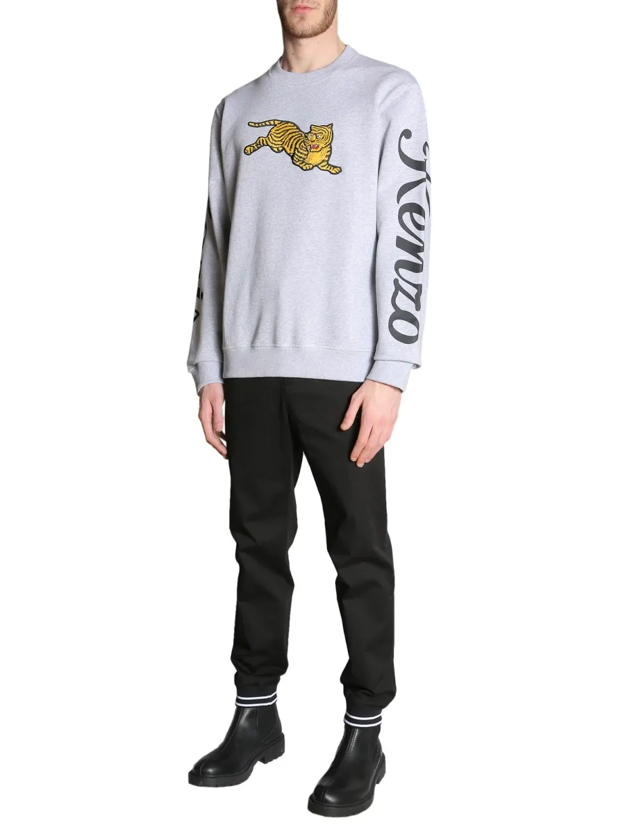 Tiger Embroidered Pullover