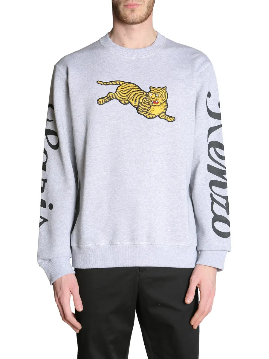 Tiger Embroidered Pullover