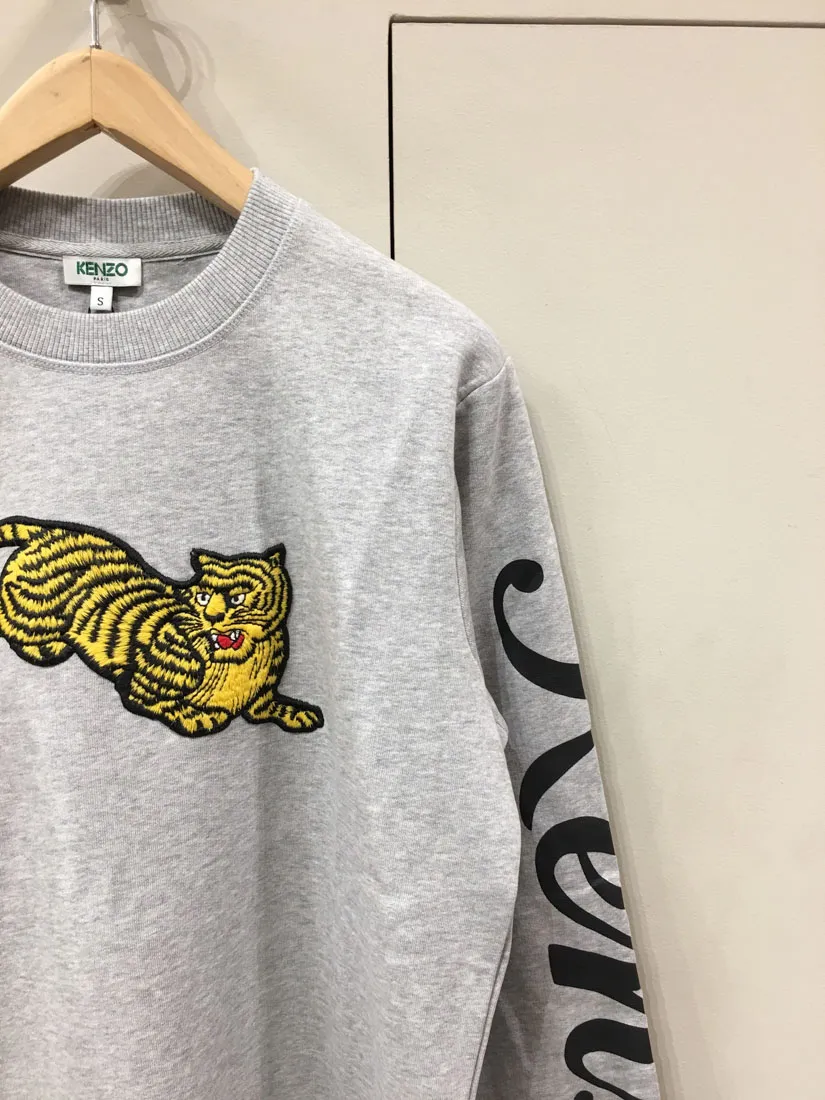 Tiger Embroidered Pullover