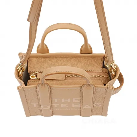 Marc Jacobs Logo Printed Zipped Mini Tote Bag