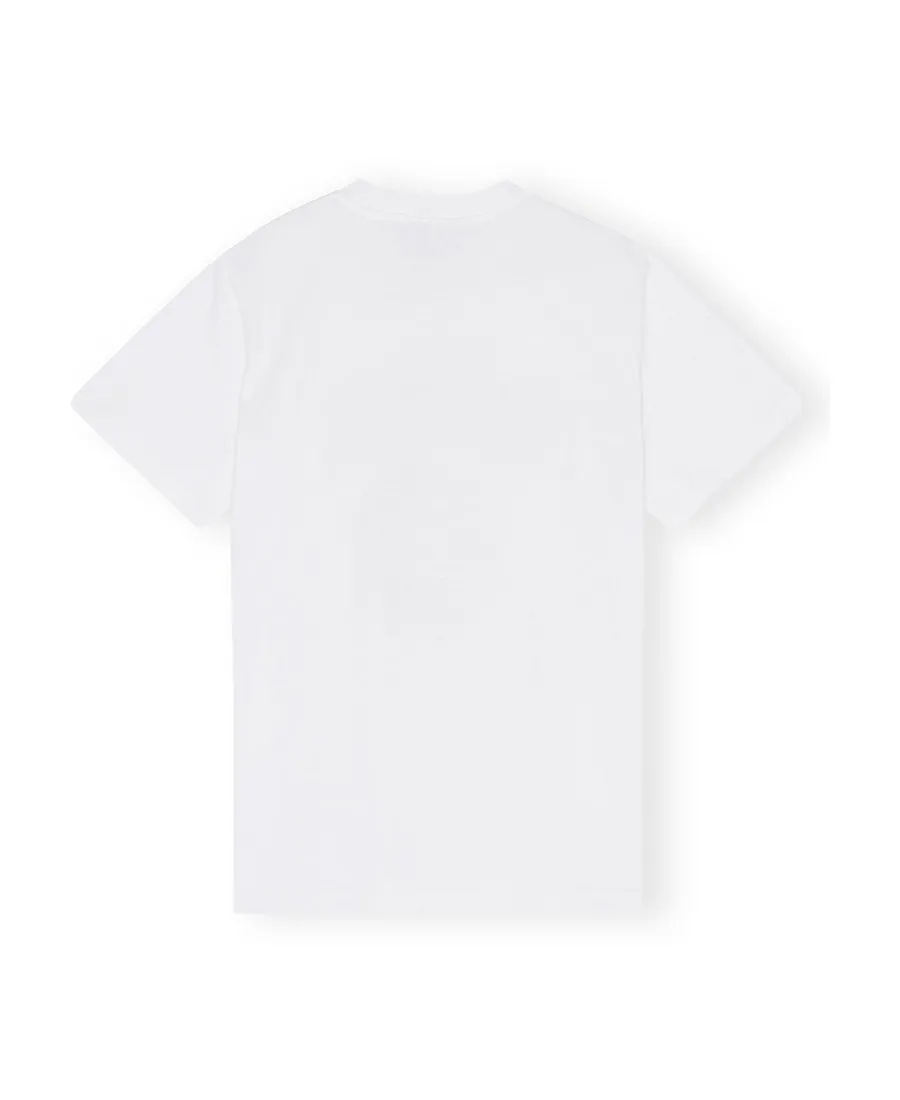 Ganni Logo-Printed Crewneck T-Shirt