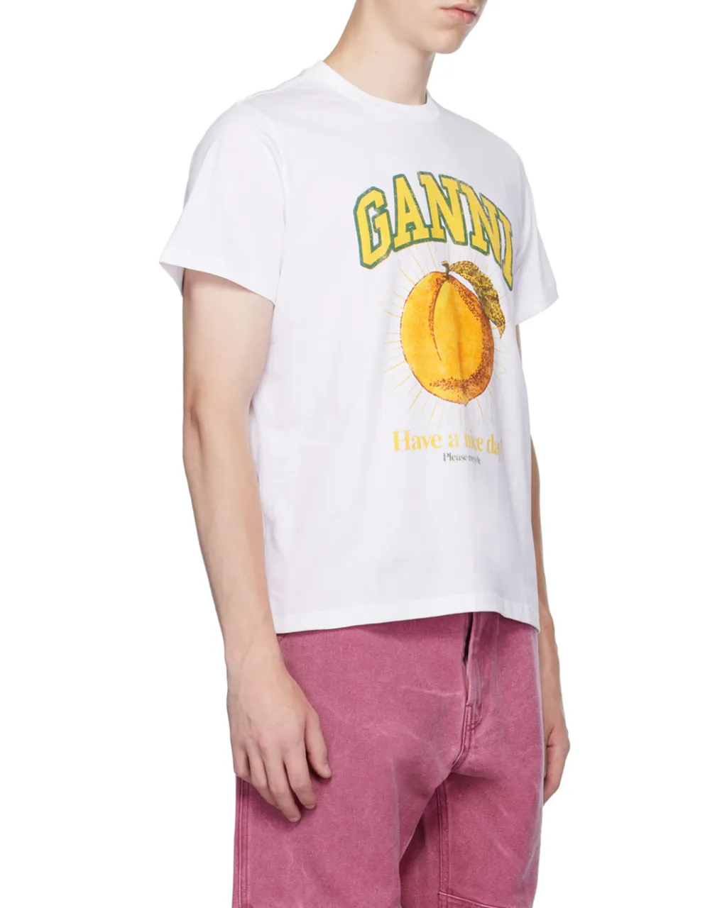 Ganni Logo-Printed Crewneck T-Shirt