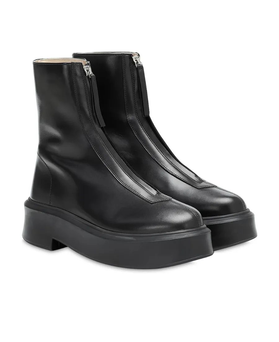 The Row Zipped Ankle Boots