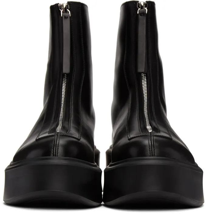 The Row Zipped Ankle Boots