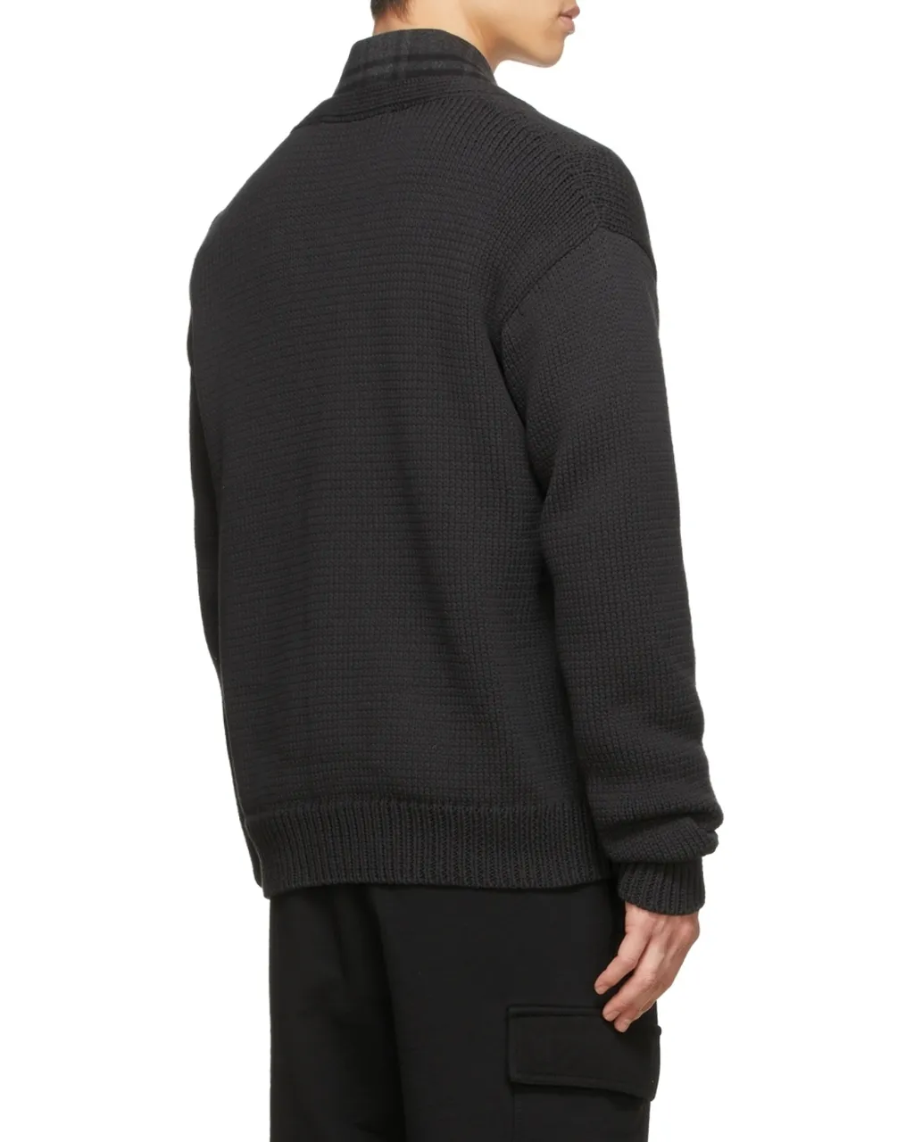 Off-White Logo Patch V-Neck Cardigan