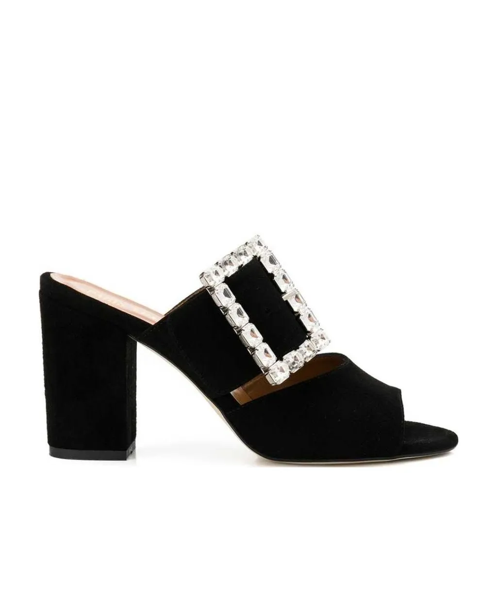 Crystal Buckles High Heels