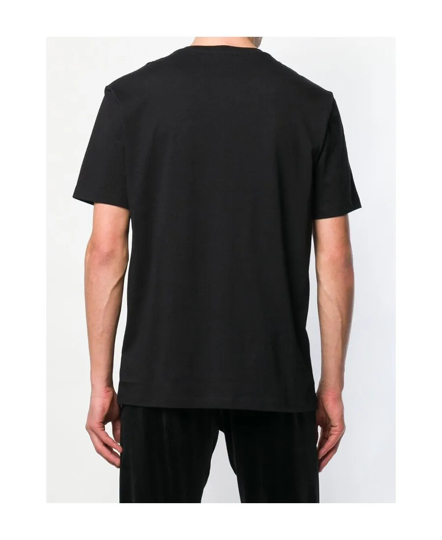 Open-Necked Black Shirt