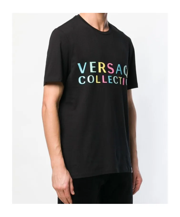 Open-Necked Black Shirt