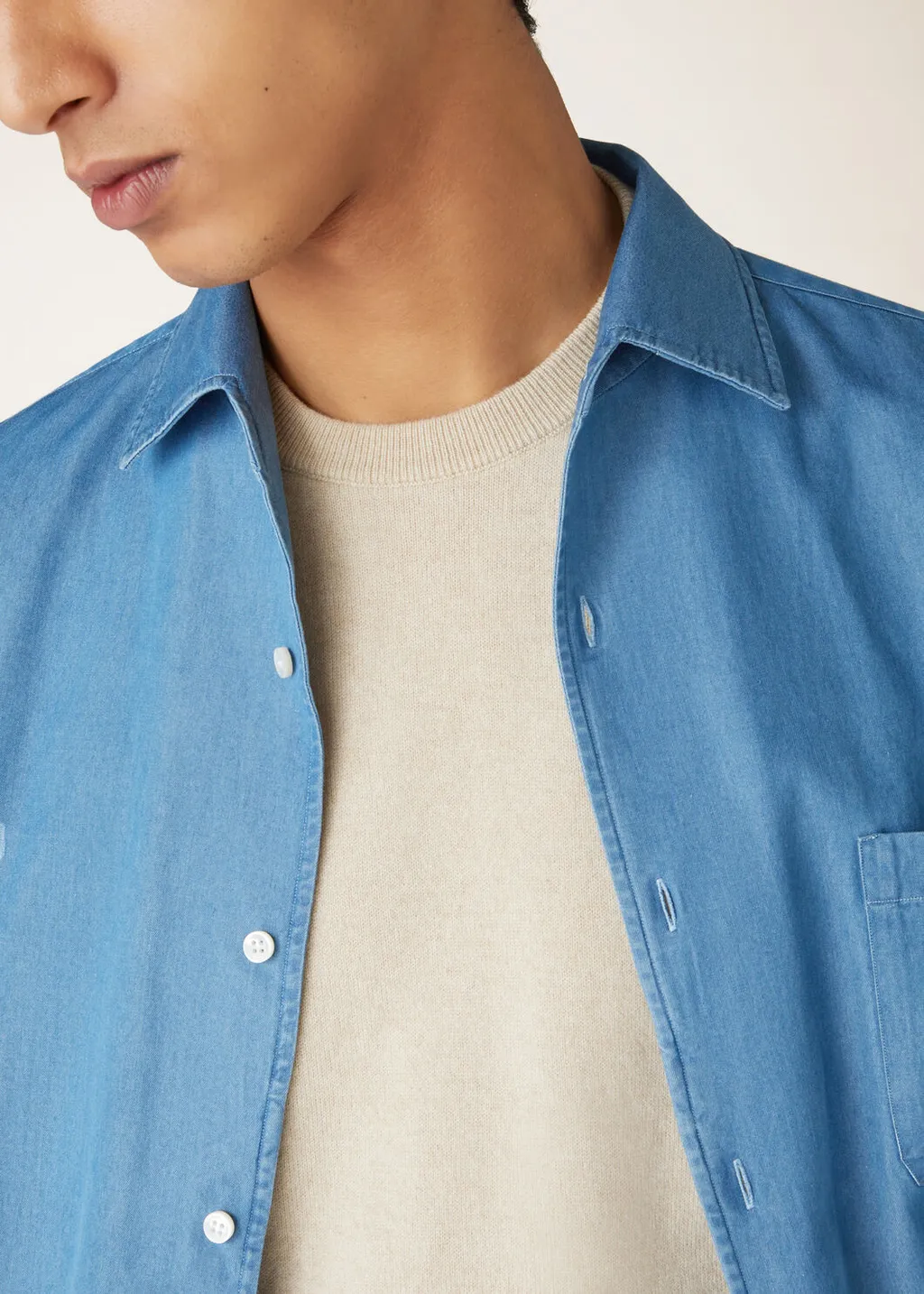 Loro Piana André Buttoned Denim Shirt