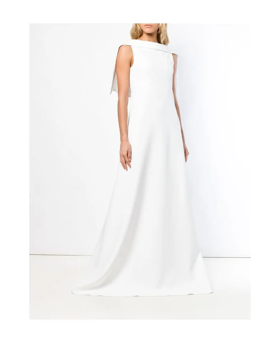 Sleeveless Cape Gown