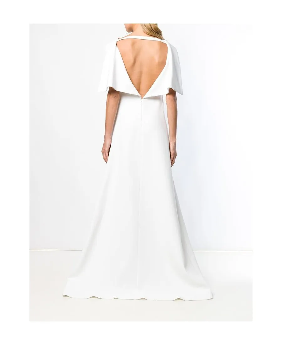 Sleeveless Cape Gown