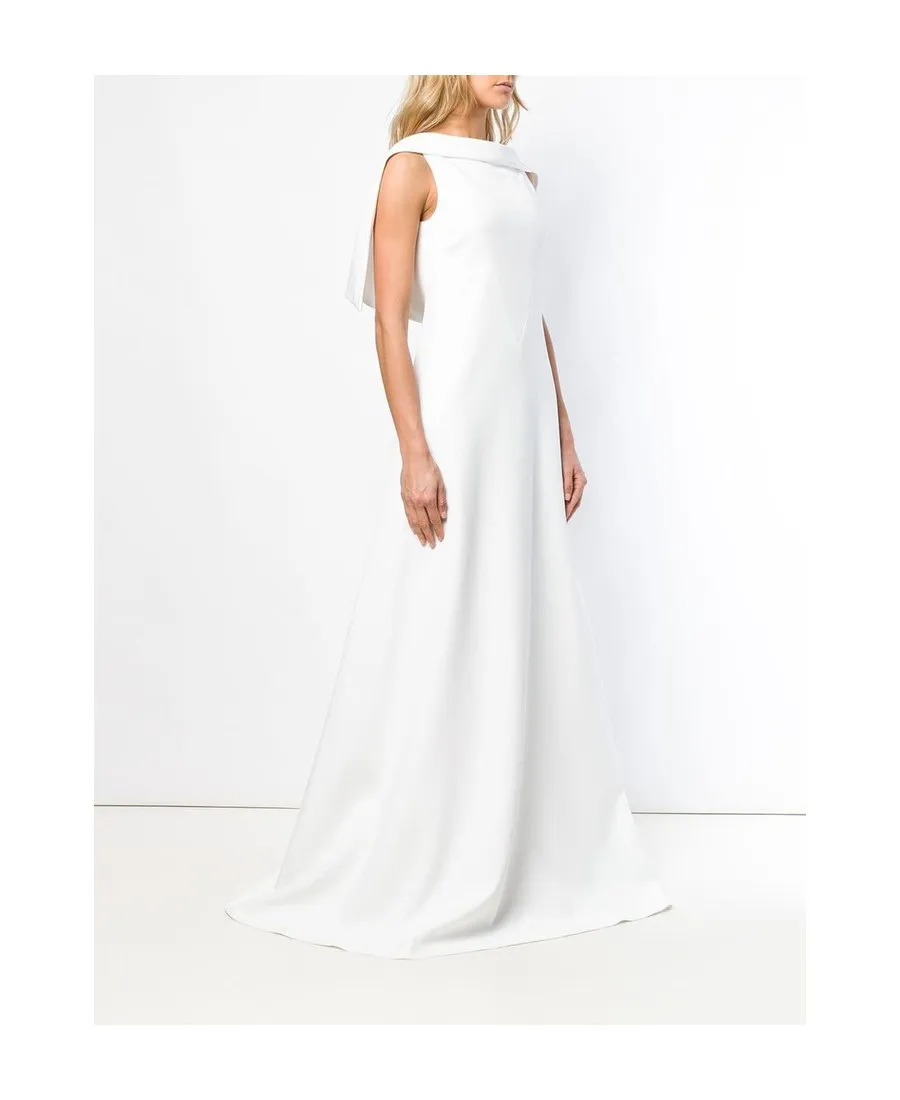 Sleeveless Cape Gown