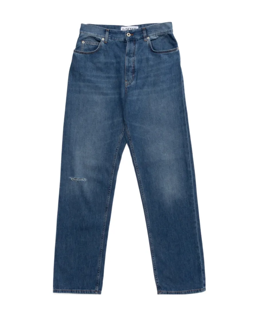 Jeans In Washed Denim