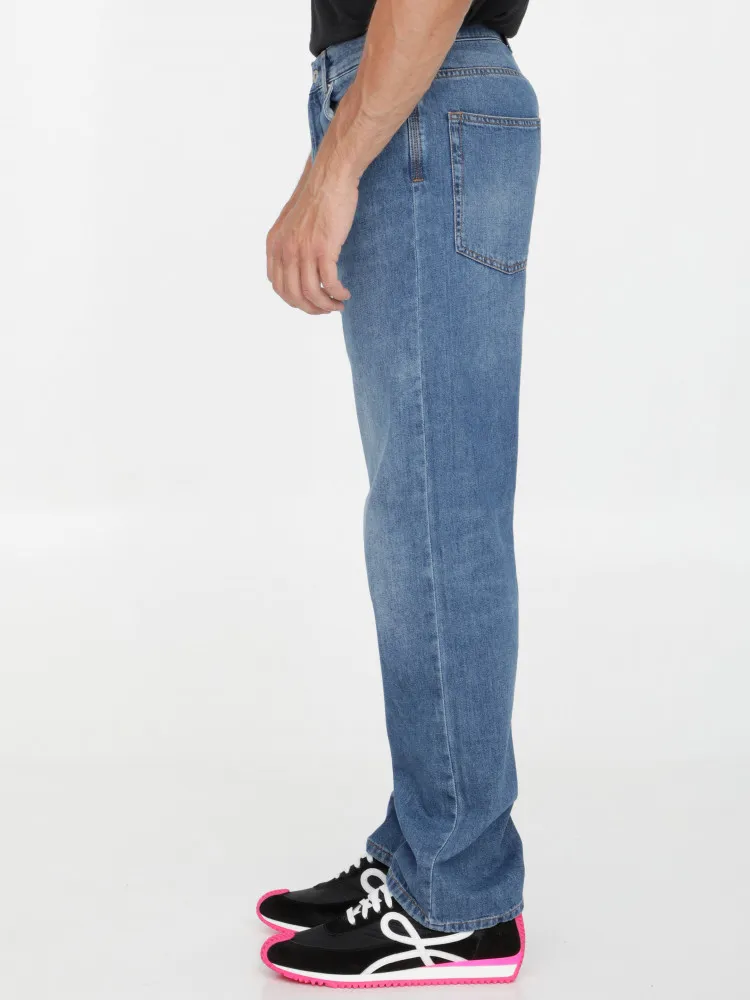 Jeans In Washed Denim